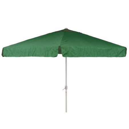 Parasol Ø3,80m vert avec manivelle, structure en aluminium (sans pied)