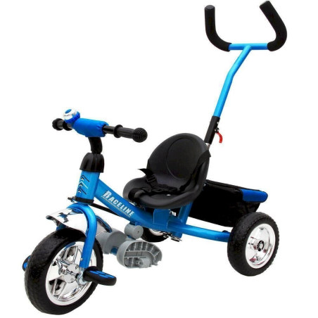 Deuba 102528 Kinder Dreirad blau Lenkstange Kinderdreirad Fahrrad Kleinkinder Schieber Farbwahl