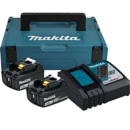 Werk­zeug­ak­ku Makita Power Source Kit,18V / 3,0Ah, 2 Akkus und Ladegerät (197952-5)