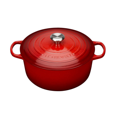 Le Creuset Bräter Signature Rund Guss Kirschrot 18cm