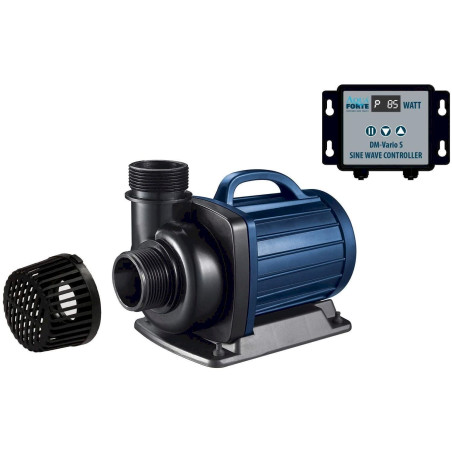 AquaForte DM Vario 10000 S pompe de filtration pour bassin, réglable de 34 à 85 watts