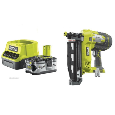 Ryobi AKKU-NAGLER R18N16G-L 40S mit 4,0Ah Akku und Ladegerät