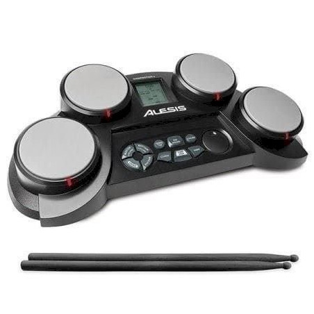 Alesis CompactKit 4 E-Drum Kit mit 4 Touch sensitiven Drumpads und Drumcoach