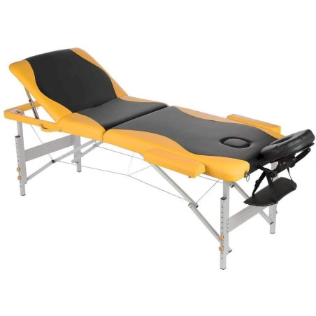 Mucola 50000608 Massagetisch Aluminium Massagebank 3 Zonen klappbar mobil Liege