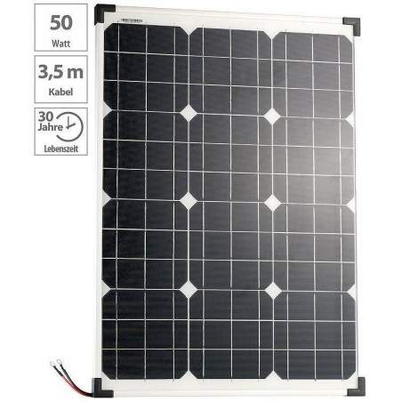 Revolt Mobile Solaranlage: Mobiles Solarpanel mit monokristallinen Solarzellen, 50 Watt