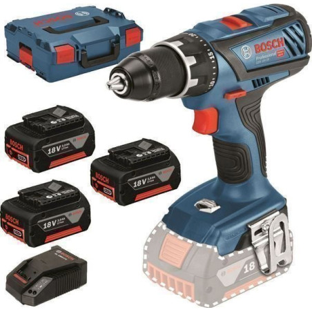 Bosch Ak­ku-Bohr­schrau­ber GSR 18V-28, mit 3 x 3,0 Ah Li-Ion Akku, L-BOXX - Tro­cken­bau­schrau­ber