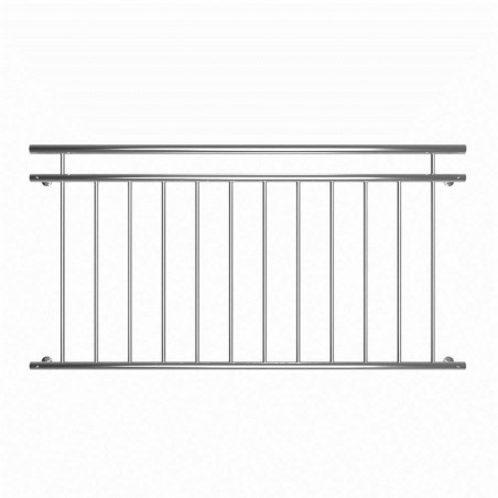 Balustrade en acier inoxydable pour fenêtre balcon 90x156cm