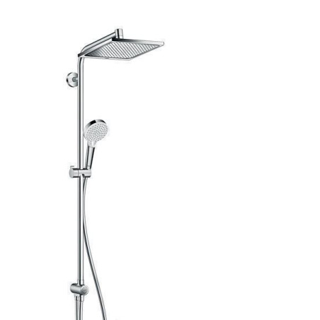 Hansgrohe Colonne de Douche Showerpipe Crometta E 240 Sans Robinetterie pour Baignoire EcoSmart Chrome 27289000