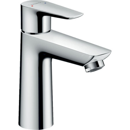 Hansgrohe Talis E Einhebel-Waschtischmischer 110 mit Zugstangen-Ablaufgarnitur, Chrom (71710000)