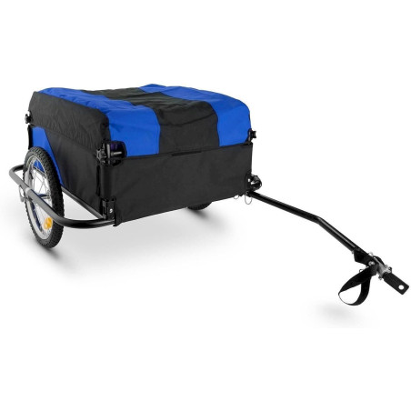 Duramaxx Mountee - Lastenanhänger 130l 60kg - Stahlrohr schwarz/blau