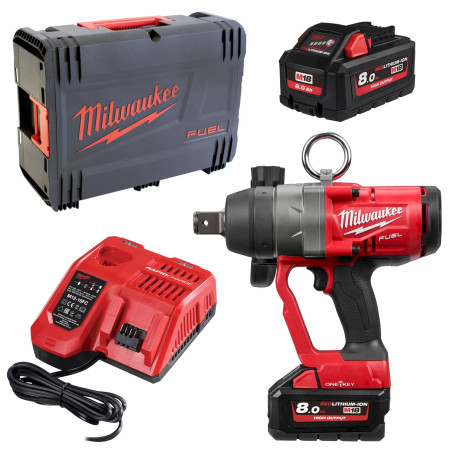 Milwaukee M18 ONEFHIWF1-802X Akku-Schlagschrauber (mit 2x 8Ah Akku und Ladegerät)