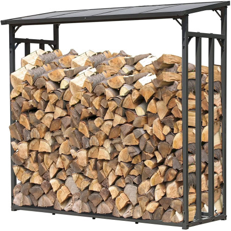 Support de bois de chauffage 143x70x145cm