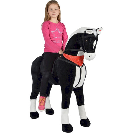 Pink Papaya Cheval Jouet XXL Amadeus 125 cm Peluche géante