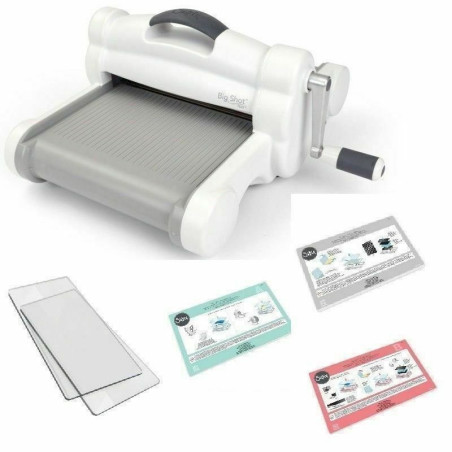 Sizzix Big Shot Plus Machine scrapbooking de découpe et gaufrage gris et balnc