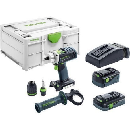 Festool Ak­ku-Bohr­schrau­ber DRC 18/4 5,2/ 4,0-Plus QUADRIVE 576459