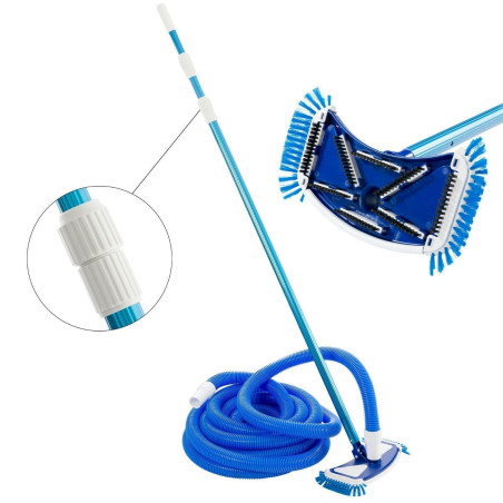 Arebos Aspirateur pour piscine - Kit d'entretien de piscine