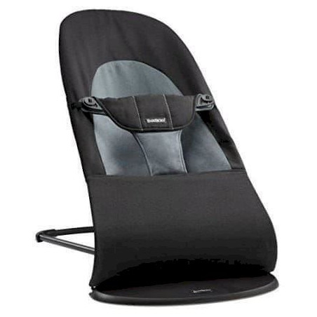 BABYBJÖRN Babywippe Balance Soft (Schwarz/Dunkelgrau, Baumwolle)