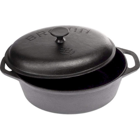 Cocotte en fonte avec couvercle pour four/induction ovale 5,5L