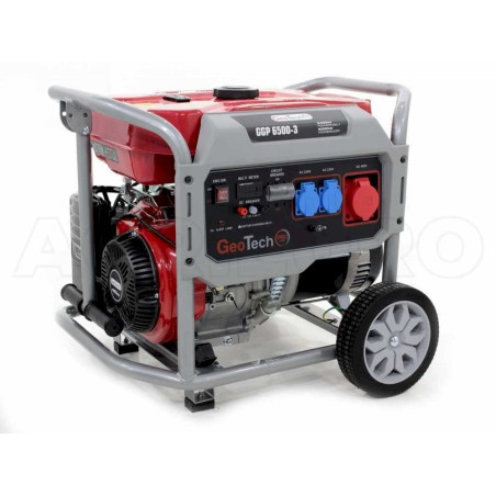 GeoTech Pro GGP 6500-3 groupe électrogène triphasé à essence 5,0kW