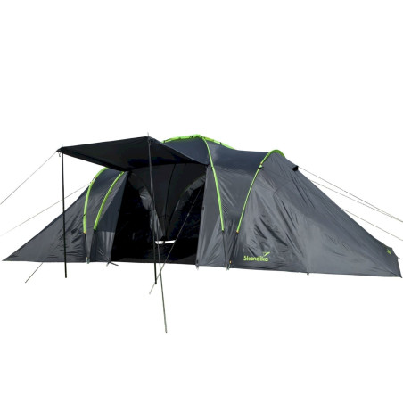 SKANDIKA Daytona XXL Tente familiale pour 6 personnes Anthracite/Vert