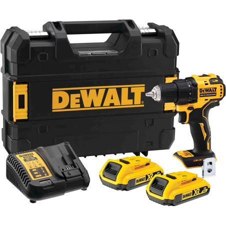 DeWalt DCD708D2T-QW Perceuse visseuse compacte 2 batteries 2.0 Ah + chargeur