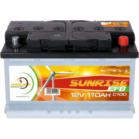 Adler Sunrise EFB 12V 110Ah C100 Solarbatterie Camping