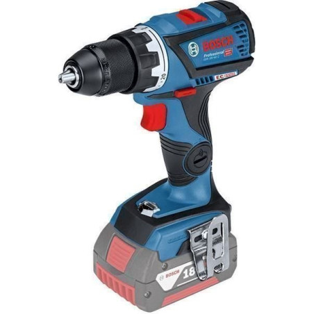 Bosch Professional Akku-Bohrschrauber GSR 18 V-60 C (ohne Akku, Leerlaufdrehzahl: 0-600/1900 min-1, Schrauben-Ø max.: 10 mm, 18