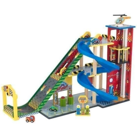 Kidkraft - 63267 - Jeu De Construction - Ensemble Rampe Voiture De Course