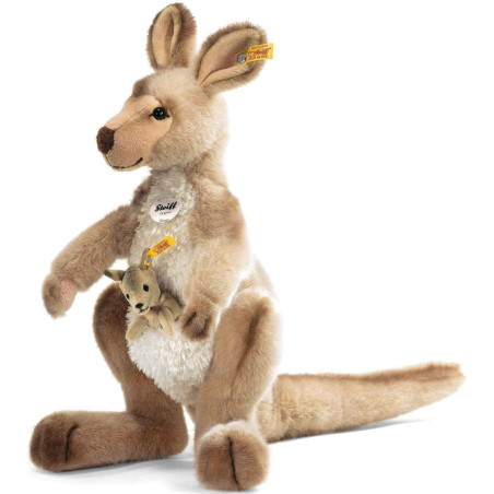 Steiff Peluche Kangourou Kango avec Bébé 40 cm 64623