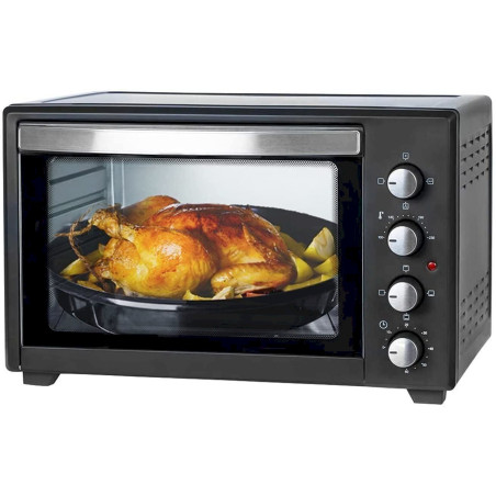 TZS First Austria FA-5046-1 45 Liter 2000 Watt Mini Backofen mit Drehspieß und Umluft Minibackofen Pizzaofen