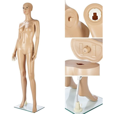 Mannequin de vitrine féminin, 175cm de haute