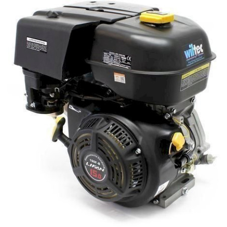 WilTec LIFAN 190 Moteur Essence 10.5kW (14.3CV) 4-Temps 25mm refroidi par air monocylindre avec Lanceur