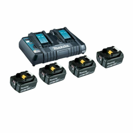 Makita 199483-0 Power Source-Kit 4x 5Ah BL1850B + DC18RD dans carton