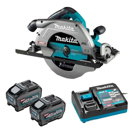 Makita HS011GT201 scie circulaire sans fil 260 - 270 mm (2x batterie 5Ah + chargeur)