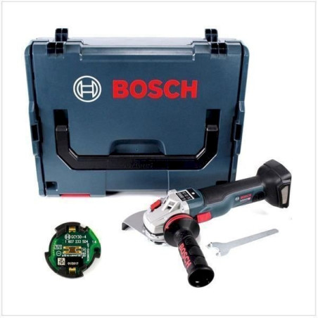 Bosch GWS 18 V-150 SC Pro­fes­sio­nal Meuleuse angulaire sans fil Ø 150 mm avec L-Boxx + Bluetooth - 06019G3500 - sans