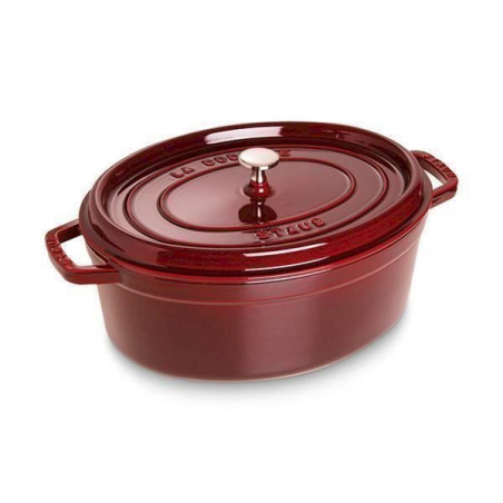 Staub Bratentopf 33 x 28 cm oval grenadine