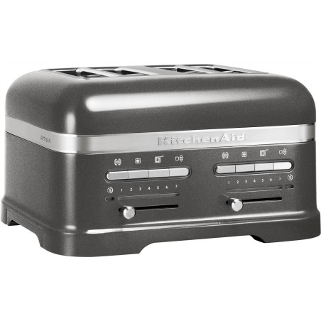 Kitchenaid 5KMT4205EMS Artisan -Toaster für 4 Scheiben, Medaillon silber