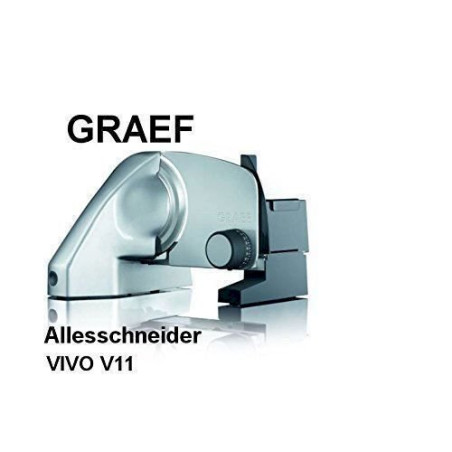 Graef Allesschneider Vivo V11, glattes Messer V11EU Metallic-argent