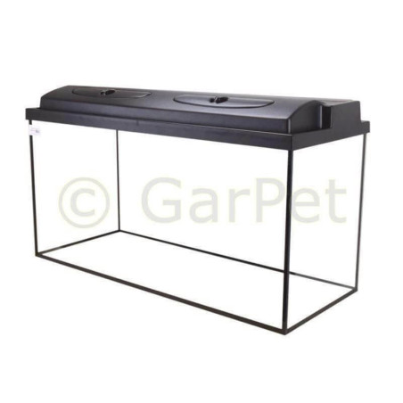 GarPet Aquarium rechteckig 120x40x60 + Abdeckung LED