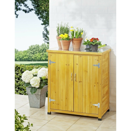 kleiner Garten und Geräteschrank Pflanztisch 80 x 45 x 90 cm