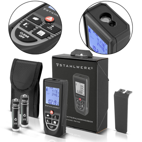 STAHLWERK Télémètre laser LE-80 ST 80 m Distancemètre