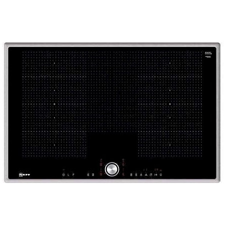 Neff T68BT6QN2 N 70, Autarkes Kochfeld schwarz/ edel­stahl, Home Connect, 80 cm breit