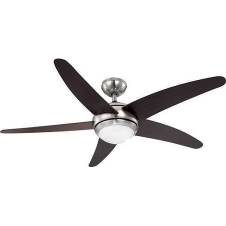 Globo 0306 Deckenventilator, nickel matt, 132 x 132 x 37 cm