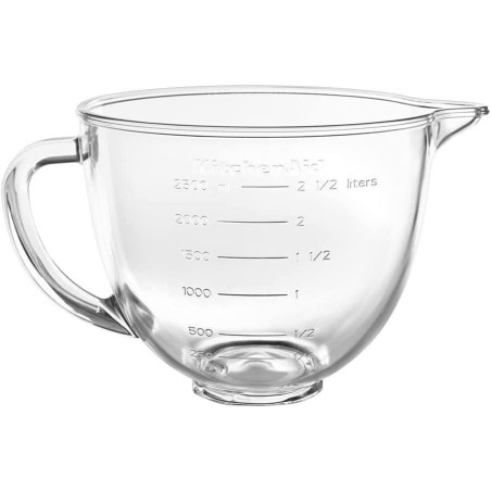 KitchenAid 5KSM35GB Glasschüssel mit Griff für Mini 3,3 L