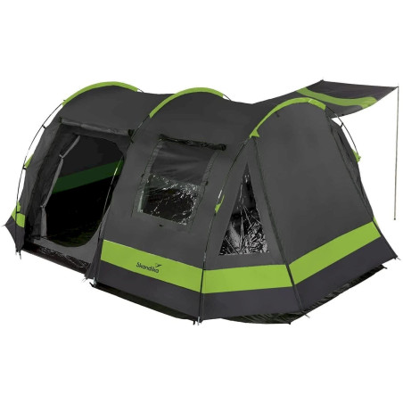 SKANDIKA Kambo T ente Tunnel familiale - 6 Personnes Anthracite/Vert