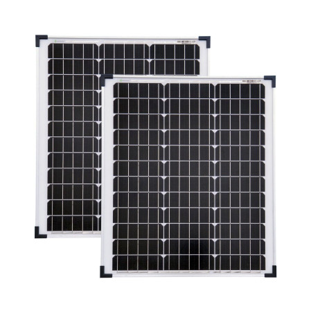 Solartronics 2 Stück 50 Watt Mono Solarpanel Solarmodule 630x545x35mm