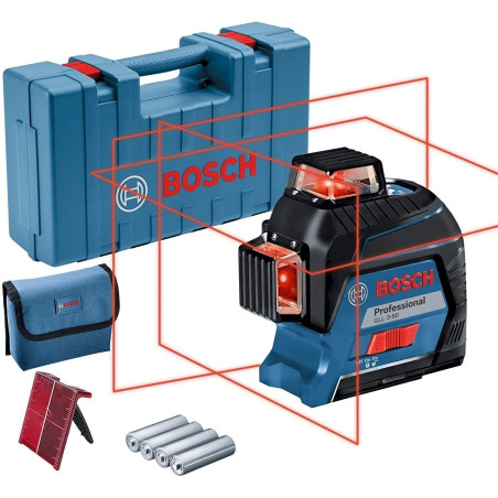 Bosch GLL 3-80 Laser en ligne croisée dans un boîtier - 40 m 0 601 063 S00