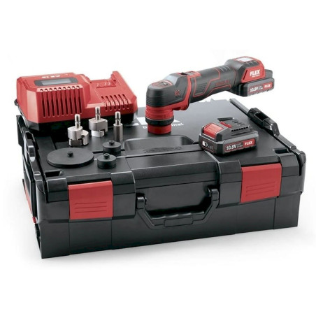 Flex-Tools PXE 80 10.8-EC/2.5 Set Akku-Polierer rotativ und exzentrisch