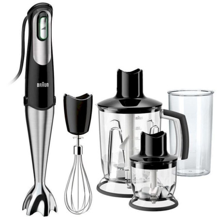 Braun Stabmixer MultiQuick 7 MQ 745 Aperitive, Set, Edelstahl, 750 Watt, silber / schwarz