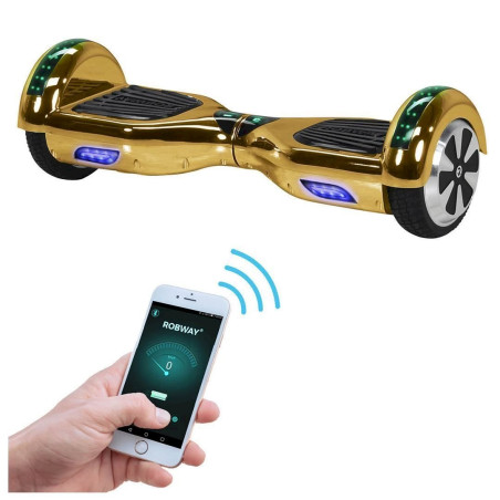 Hoverboard ROBWAY W1 E-Balance Board Scooter Elektro Roller Smart Self Balance ( Gold Chrom )